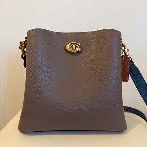 COACH Willow Colorblock Leather Shoulder Bag